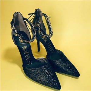 Sam & Libby Gold flakes pumps Size 8.5